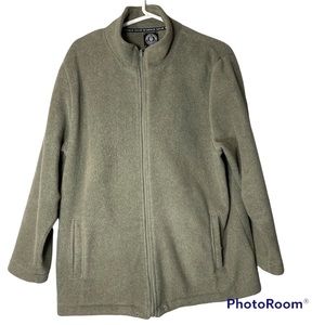 Carolyn Taylor Tan Fleece Full Zip Gently Worn Warm Comfortable 1X